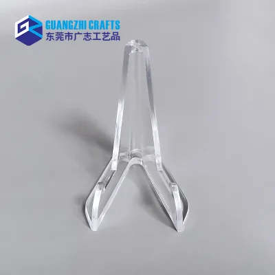 Small Plastic Trading Card Holder Clear Triangle Acrylic Coin Easel Display Stand