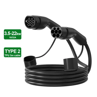 New 11kW 16A Type 2 Charging Cable for Electric Cars for EV and E Cars with 3 Phase 2 Charging Levels