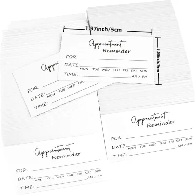 Custom Appointment Cards Appointment Reminder Cards Client Appointment Cards