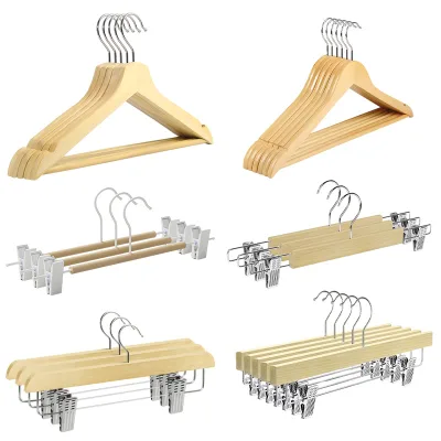 Coat Hanger Trending for Clothes Wooden Hangers Customize Free for Wholesale Garment Supermarket Wardrobe Organizer