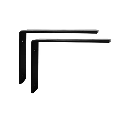 4 Pack Shelf Brackets Heavy Duty Industrial Forged Steel Iron Rustic Floating Shelf Brackets Lumber Boards Angle Wall Brackets