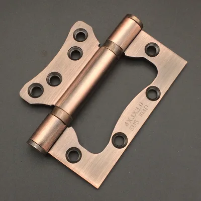 Greenish Antique Bronze 304 Stainless Steel Butterfly Hinges 4*3*3 Multicolor Modern Design 3mm 180 Opening Pair Easy Door