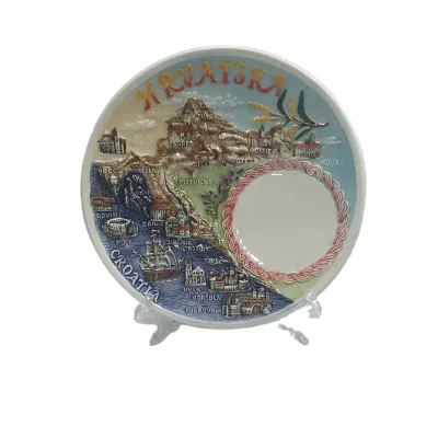Custom 3D Hrvatska Souvenir Ceramic Mug and Plate Novelty Gifts for Souvenir Collectors
