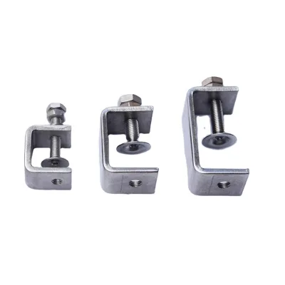 30mm 40mm 50mm 60mm Stainless Steel C Clamp Table Desk Mount Clamp for Fixed Lamp Mobile Phone Holder