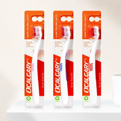 Custom Packaging Soft Nylon Bristle Anti Slip Handle Family Manual Toothbrush with Stable Supply for Oral Hygiene