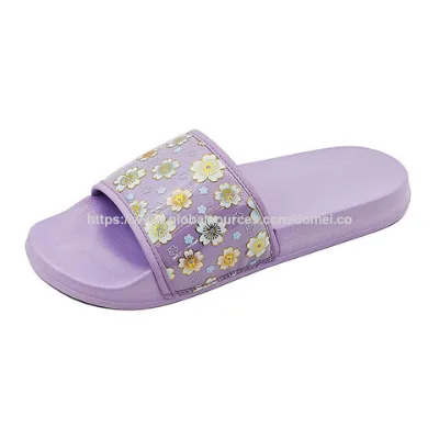 Elegant flat lady slipper, fashion upper design women summer slipper sandals