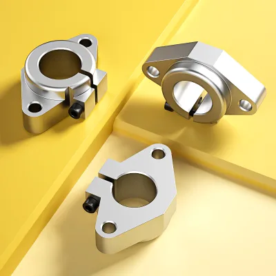 Horizontal Optical Shaft Support Bracket Aluminum Alloy Diamond-Shaped Mount Linear Bearing Housing Fixed Base SHF8/10/12/16-50