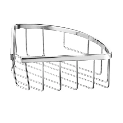 Modern Stainless Steel Toilet Corner Shelf Storage Rack for Hotel Bathroom Corner Organization