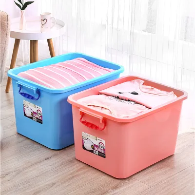 Translucent Rectangle PP Plastic Storage Box with Wheels Injection-Molded Multifunction Design for Hotel Clothes and Toys