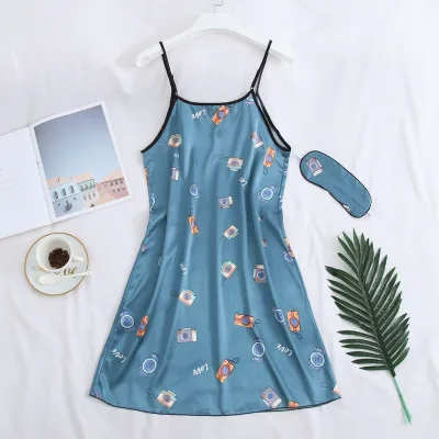 Custom Women's Plus Size Casual Satin Sleep Dress Lace Thermal Breathable Quick Dry 100% Polyester Floral Combo Shorts-Sexy