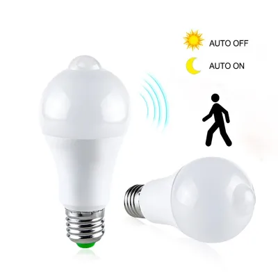 85-265V AC E27 PIR Motion Sensor Bulb Lamp 12W 9W Smart LED Light Bulb for Home