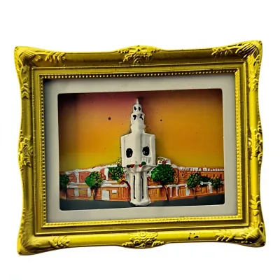 Quanzhou Chinese-style Resin Photo Frame Fridge Magnet 3D Magnetic Sticker Featuring Kaiyuan Temple Bell Tower West