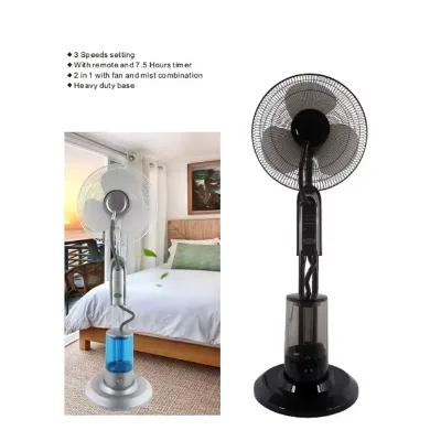 Best Cooler 16 Inch Water Mist Air Cool Fan 3L Tank Standing Fan with Ice Water