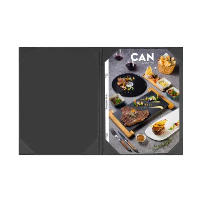 Leather Menu Covers Holders 8.5 X 11 Inches Menu Book Holder Covers, 8.5" * 11" for Restaurant Hotel,bar Drink BBQ Menu Book