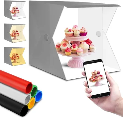 Factory Wholesale New Light Room 40CM Folding Photo Studio Photography Light Tent Kit Backdrop Cube Mini Box