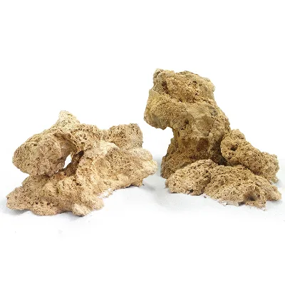 Natural Dry Rock for Marine Aquarium, Coral Reef Base Rock, Porous Fossil Rock for Saltwater Fish Tank Aquascape Hardscape