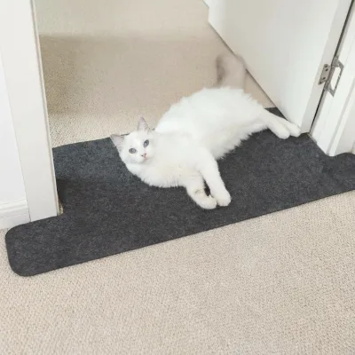 Cat Carpet Protector Waterproof Anti-Scratch Non-Slip Durable Doorway Corner Under Door Mat