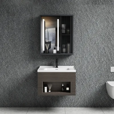 Bathroom Cabinets and Vanities Combo Lighting with Sink Storage Floating