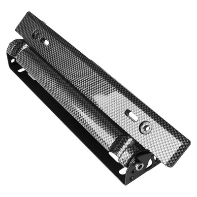 Car-styling Universal Adjustable Car License Plate Frame Holder Carbon Fiber Racing Number Plate Auto Mount Bracket