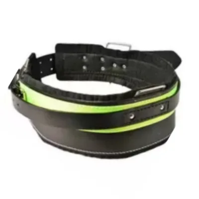Factory Direct Sale Custom Leather Adjustable Rugged Miner Top Leather Belt protection Lineman Safety Top Leather Belt
