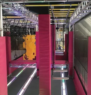 Cheer Amusement Kids Young Adults Ninja Warrior Equipment Ninja Jump Indoor Playground for Children