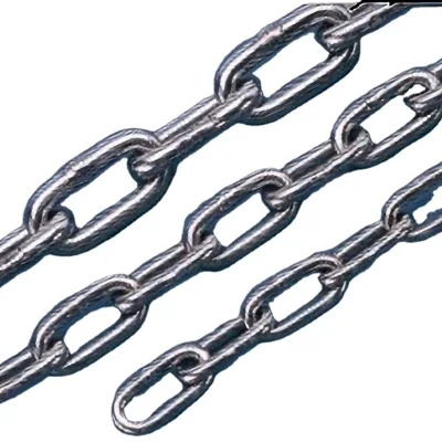 Welded Chain 6 Mm Zinc Finish Silver Standard Structure Heavy Duty Multi-Functional Metal Chain