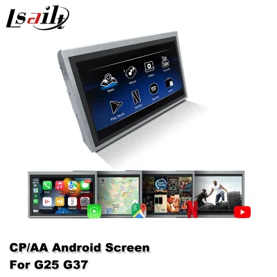 4GB 64GB Wireless CarPlay Android Screen for Infiniti Patrol 2007-2009 Multimedia HD Upgrade DisPlay with Google Map, YouTube