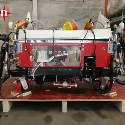 Automatic Leveling Height Adjustable Electric Aircraft Interior and Exterior Wall Whitewash Machine Automatic Whitewash Machine