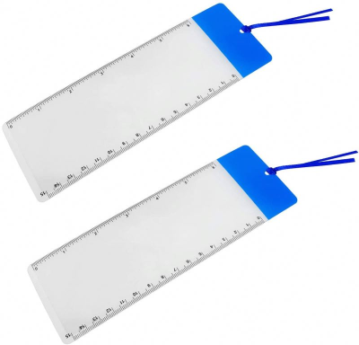 Magnifying Glass Ruler, 3X Magnifying Glass for Reading Bookmark