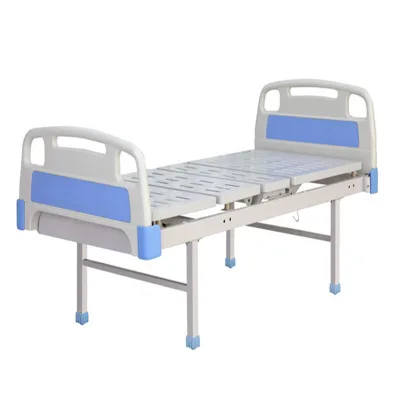 Wholesale Medical Apparatus Flat Bed Plain Hospital Bed for Clinic Hospital Patient Room With ABS Head Board
