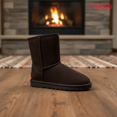 HY,Factory Price Snowscape Viewing Warm Wool Lining Lady Snow Boots Non-slip TPR Sole Anti-Chill Winter Boots for Sale HSX006