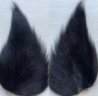 Hassidic Traditional Shtreimel Hat Black Tail Deer Fur Pelt Hook Tied Hair