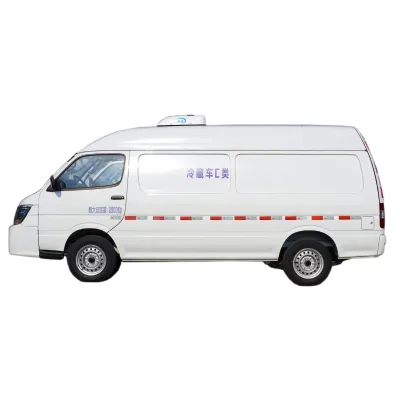 New Diesel Box Mobile Freezer Van Euro 6 Standard Refrigerator Cargo Truck 4x2 Drive Manual Ice Cream Frozen Food Transport