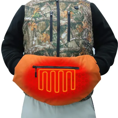 OEM Hunting Camping 3 Level Adjustable Temperature Rechargeable Heated Hand Warmer Pouch USB Custom Hand Warmer Football Pouch