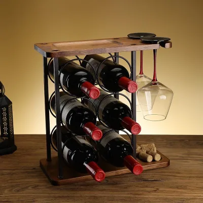Red Wine Rack Upside Goblet Holder High-end Wine Bottle Holder Wine Cabinet Display Stand