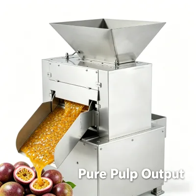 Energy Saving Passion Fruit Juicer Continuous Production Beverage Plant Machine
