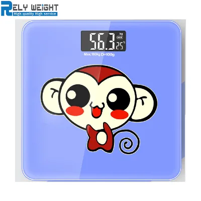 180kg Manual Calibrate Bathroom Digital Wireless Weighing Glass Scales Personal
