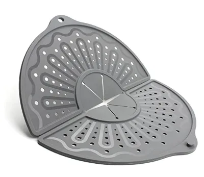 Silicone Splatter Screen for Frying Pan, Foldable Splash Guard