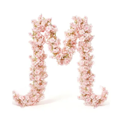 Hot Sale 10PCS Artificial Silk Cherry Blossom Garland, Hanging Flower Vines for Wedding Party Home Office Decor