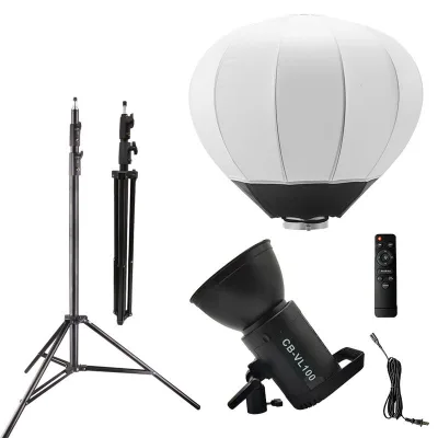 Professional Studio Flash Strobe Light LED Video Light Dimmable 5500K Fanless Operation Mute Excellent Color Quality