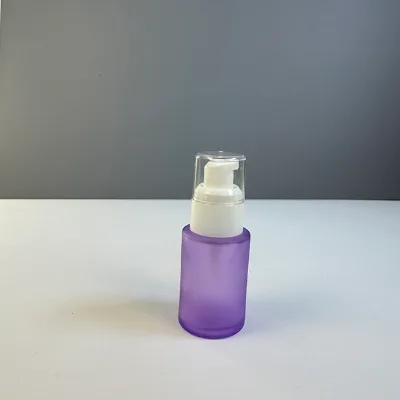 20ml 30ml Smart Round Glass Cosmetic Bottle Packaging Skin Care Containers Customized Logo Printing