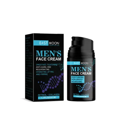Retinol Anti Aging Face Moisturizer Hyaluronic Acid Day Night Anti Wrinkle Mens Skin Care Cream with Collagen Men's Face Cream