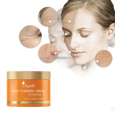 Private Label Facial Nourishing Hydrating Moisturizing Whitening Skin Care Lightening Natural Vitamin C Facial Turmeric Cream