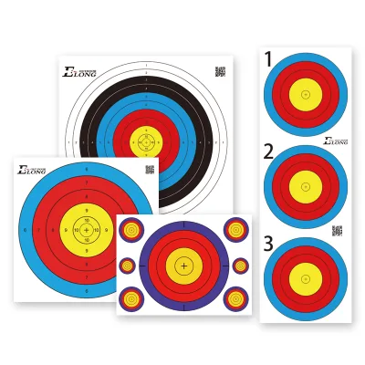 Elong Archery Target Paper Multiple Sizes Indoor Outdoor Shooting Archery Paper Target Face