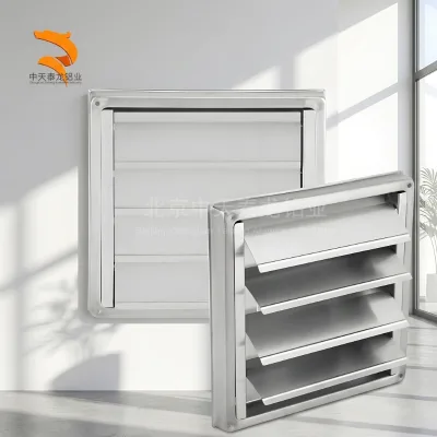 Square Stainless Steel Dryer Exhaust Vent Cover Adjustable Louvers for Warehouse HVAC Systems air Vent Linear Slot Diffuser