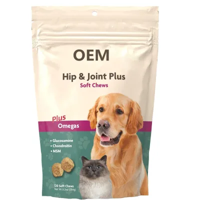 Wholesale Private Label Pet Dog Cat Glucosamine Chondroitin Chewable Tablets Hip Joint Support Supplement