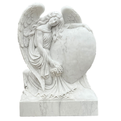 China Factory Customized Marble  Cemetery Statues for Cemetery
