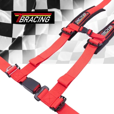Wholesale TBRACING TUN402 4-Points UTV Harness with Standard Measures 740mm 580mm 880mm and 2 Inch Webbing OEM ODM Custom Logo