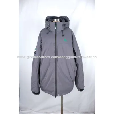 High Quality Gray Waterproof outdoor jacket with padding
