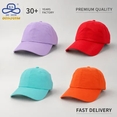 Wholesale Custom Logo Soft Crown Breathable Fabric Summer Sun Washed Dad Hat for Unisex Casual Wear